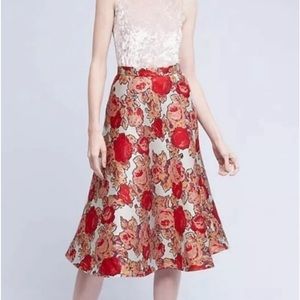 Rachel Antonoff jacquard flower skirt size 6